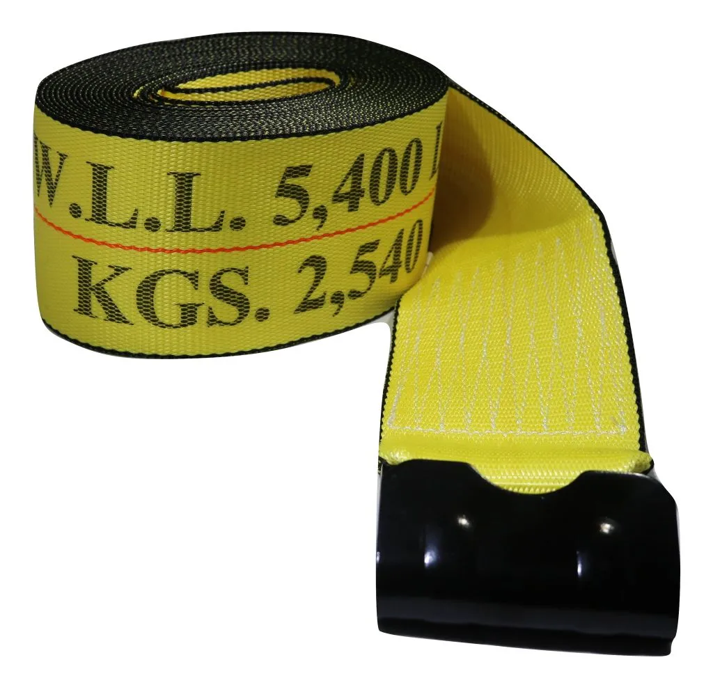 4"x 30 Ft Heavy Duty Ratchet Strap w/ Flat Hook - AAR Webbing | R430FAAR