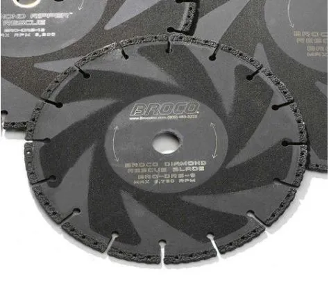 9" diameter Broco Diamond Rescue blade.