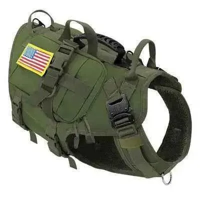 Adventure Paws Tactical Dog Harness with Essentials Bag