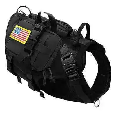 Adventure Paws Tactical Dog Harness with Essentials Bag