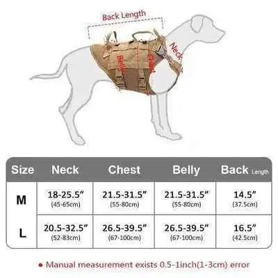 Adventure Paws Tactical Dog Harness with Essentials Bag