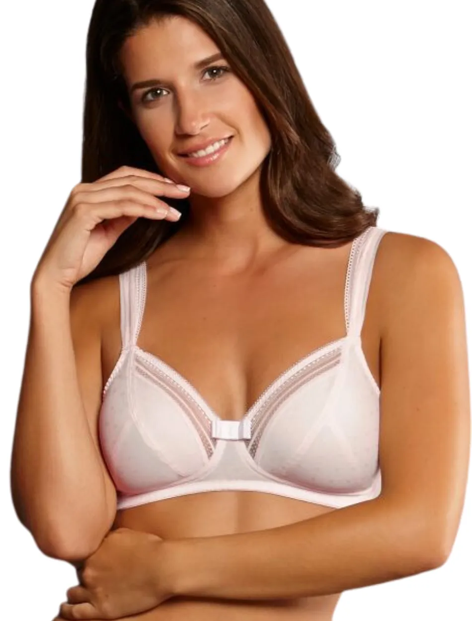 Anita Rosa Faia Emily Softcup Bra Underwire Bra, Rose | Powder Rose Rosa Faia Emily Soft Cup Bra | Rose Rosa Faia Emily Wireless Bra