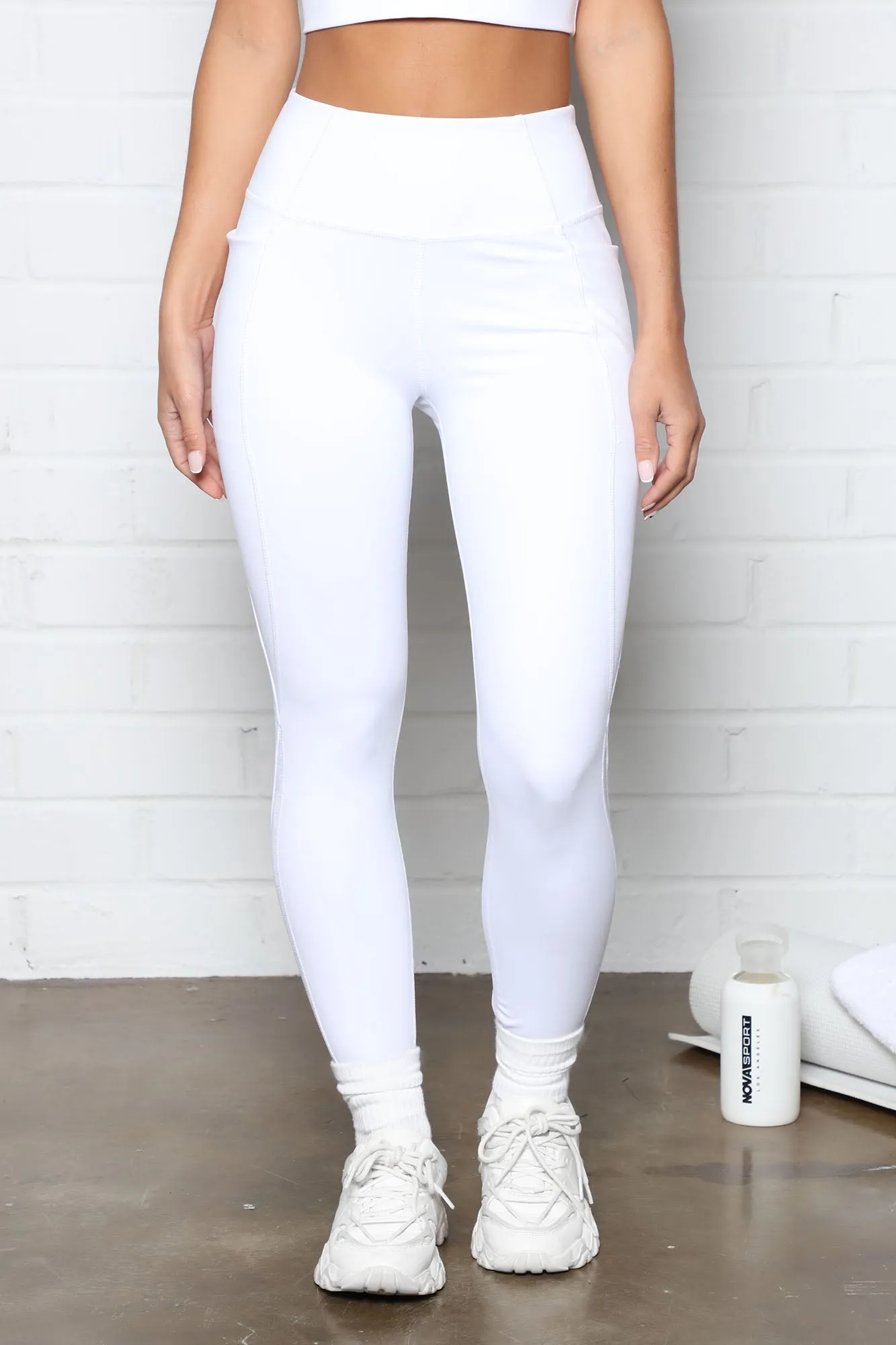 At Ease Full Length Active Legging In Power Flex - White