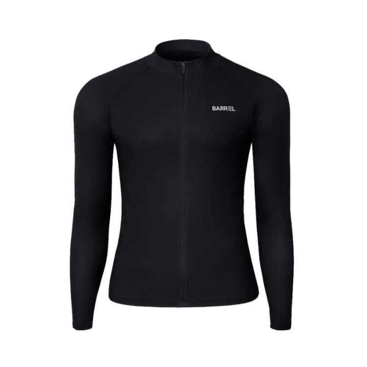 Barrel Men Essential Zip-Up Rashguard-BLACK