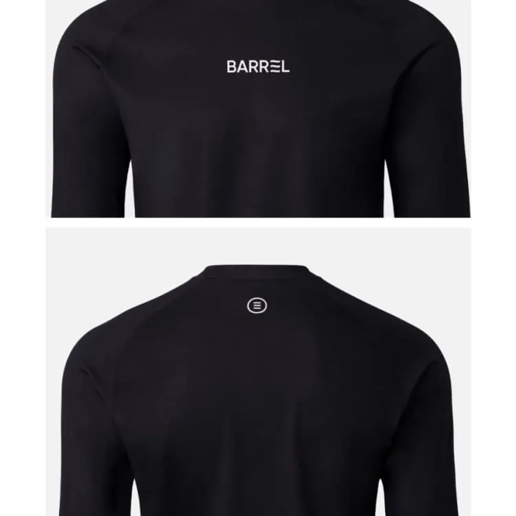 Barrel Mens Essential RelaxFit Rashguard-BLACK