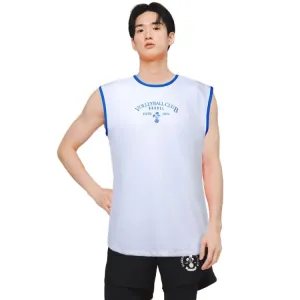 Barrel Mens Volley Sleeveless Rashguard-WHITE