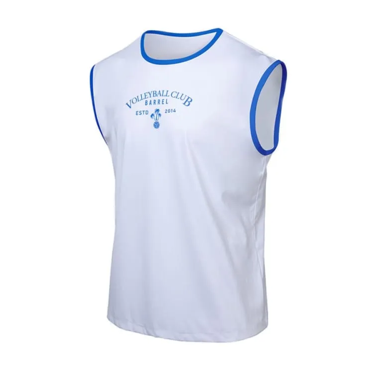 Barrel Mens Volley Sleeveless Rashguard-WHITE