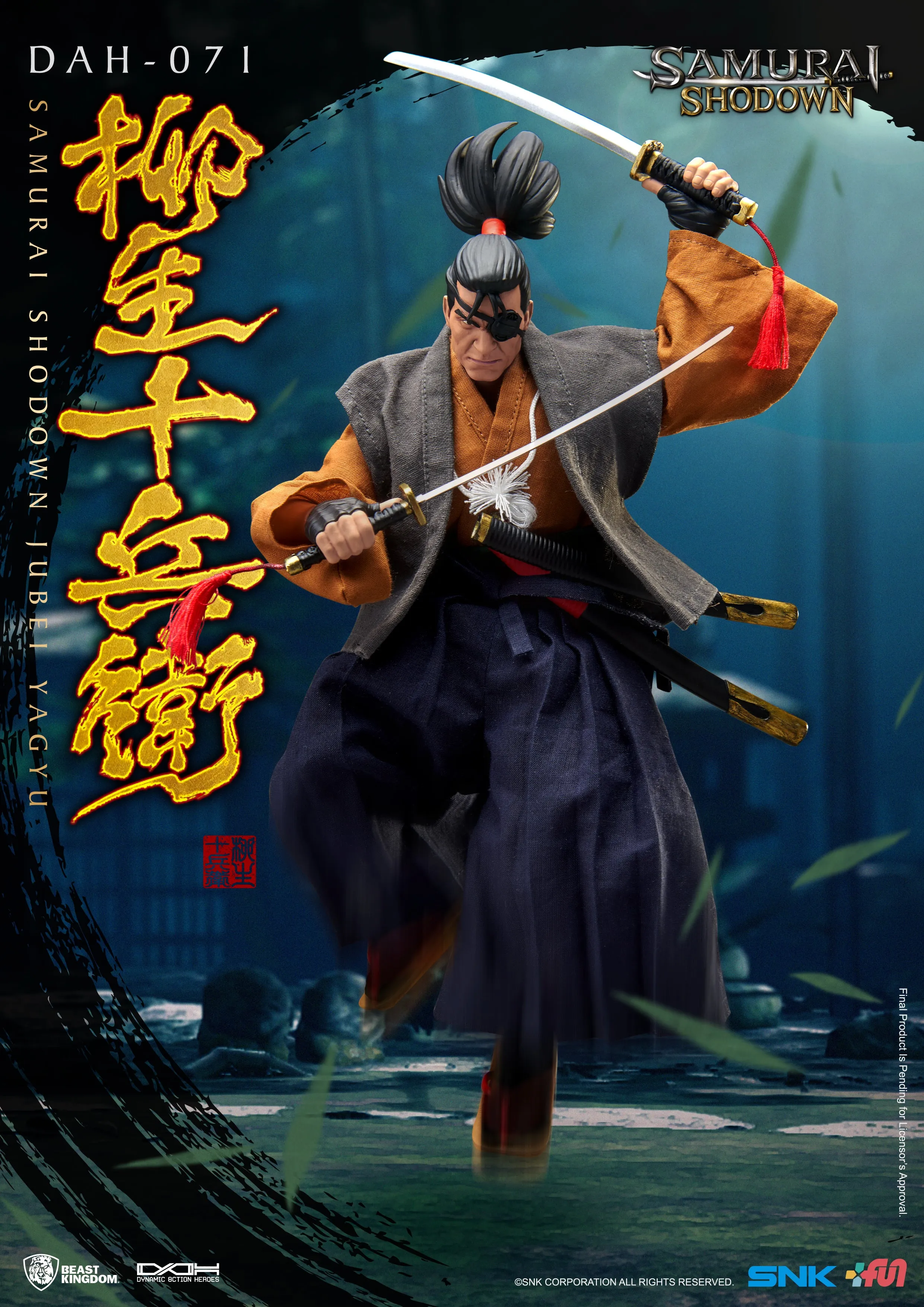 Beast Kingdom DAH-071 SNK Samurai Shodown: Jubei Yagyu Dynamic 8ction Heroes Action Figure