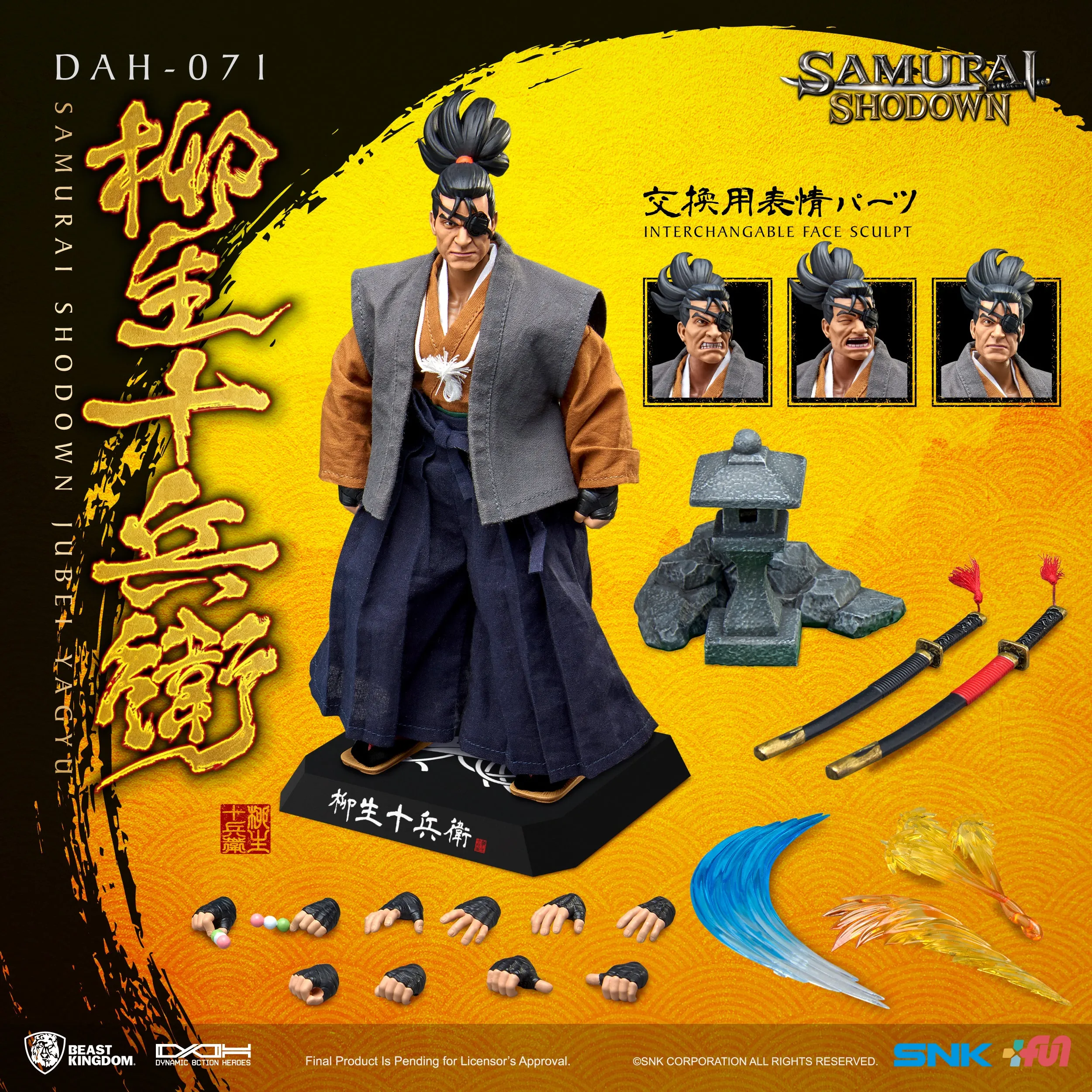 Beast Kingdom DAH-071 SNK Samurai Shodown: Jubei Yagyu Dynamic 8ction Heroes Action Figure