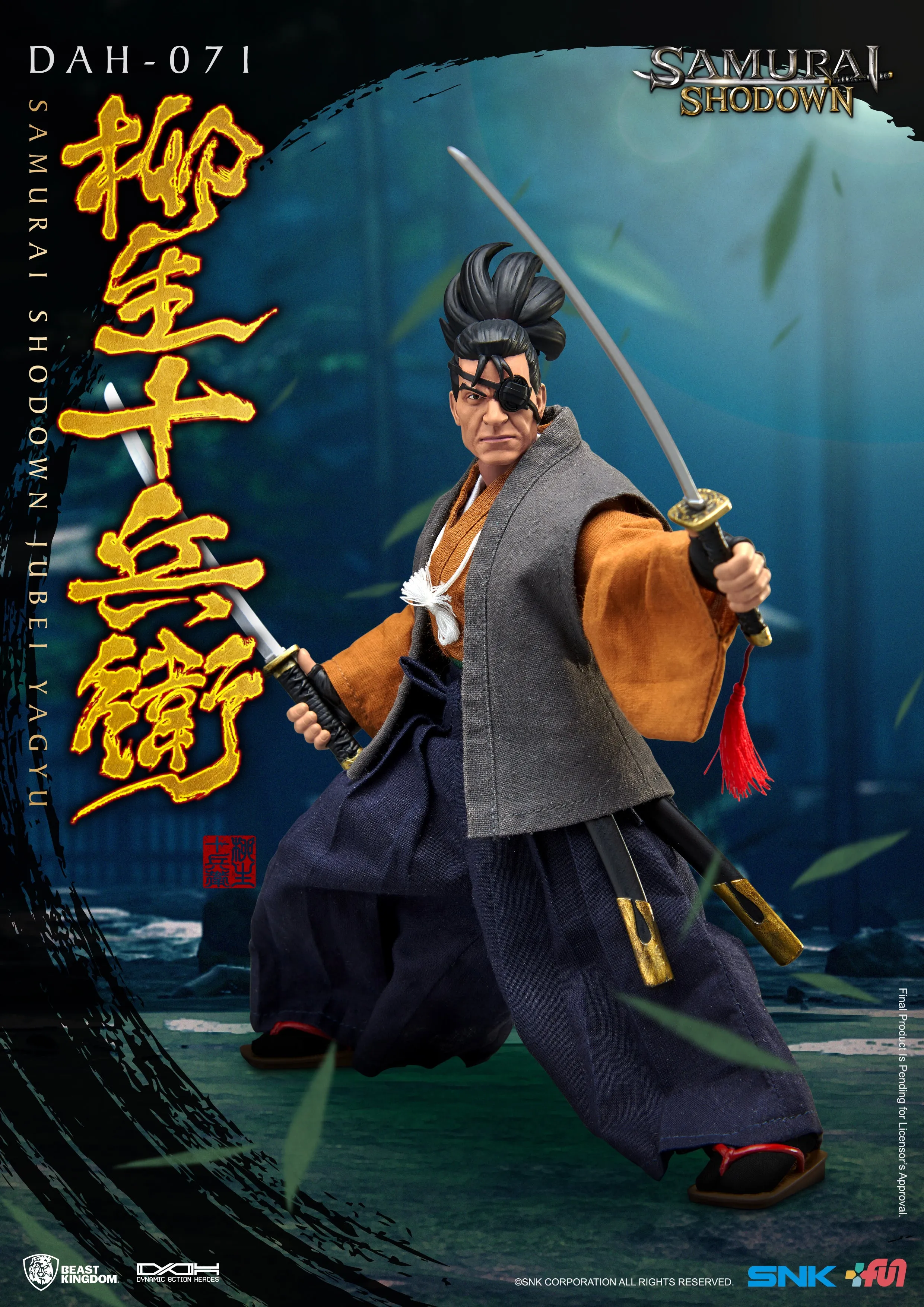 Beast Kingdom DAH-071 SNK Samurai Shodown: Jubei Yagyu Dynamic 8ction Heroes Action Figure