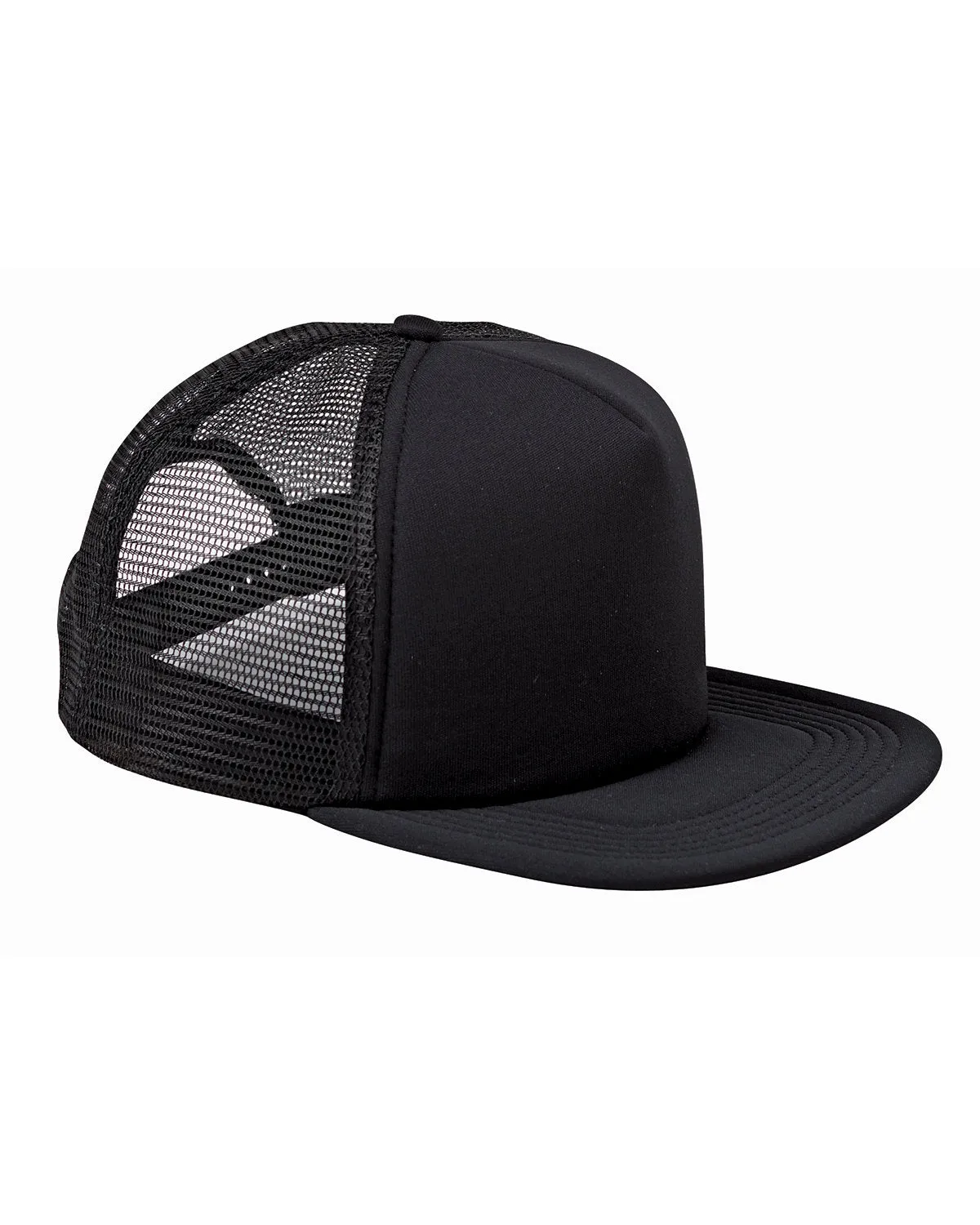 Big Accessories BX030 5-Panel Foam Front Trucker Cap