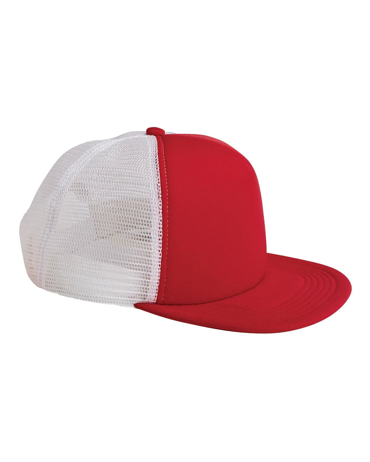 Big Accessories BX030 5-Panel Foam Front Trucker Cap