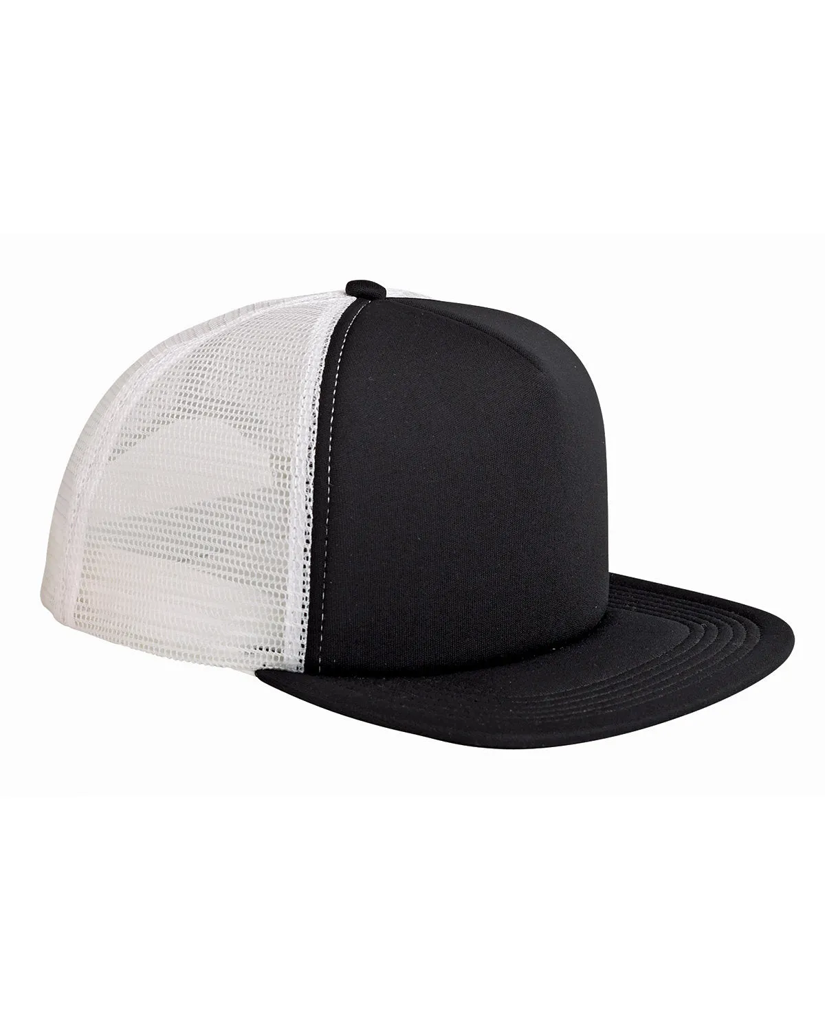 Big Accessories BX030 5-Panel Foam Front Trucker Cap