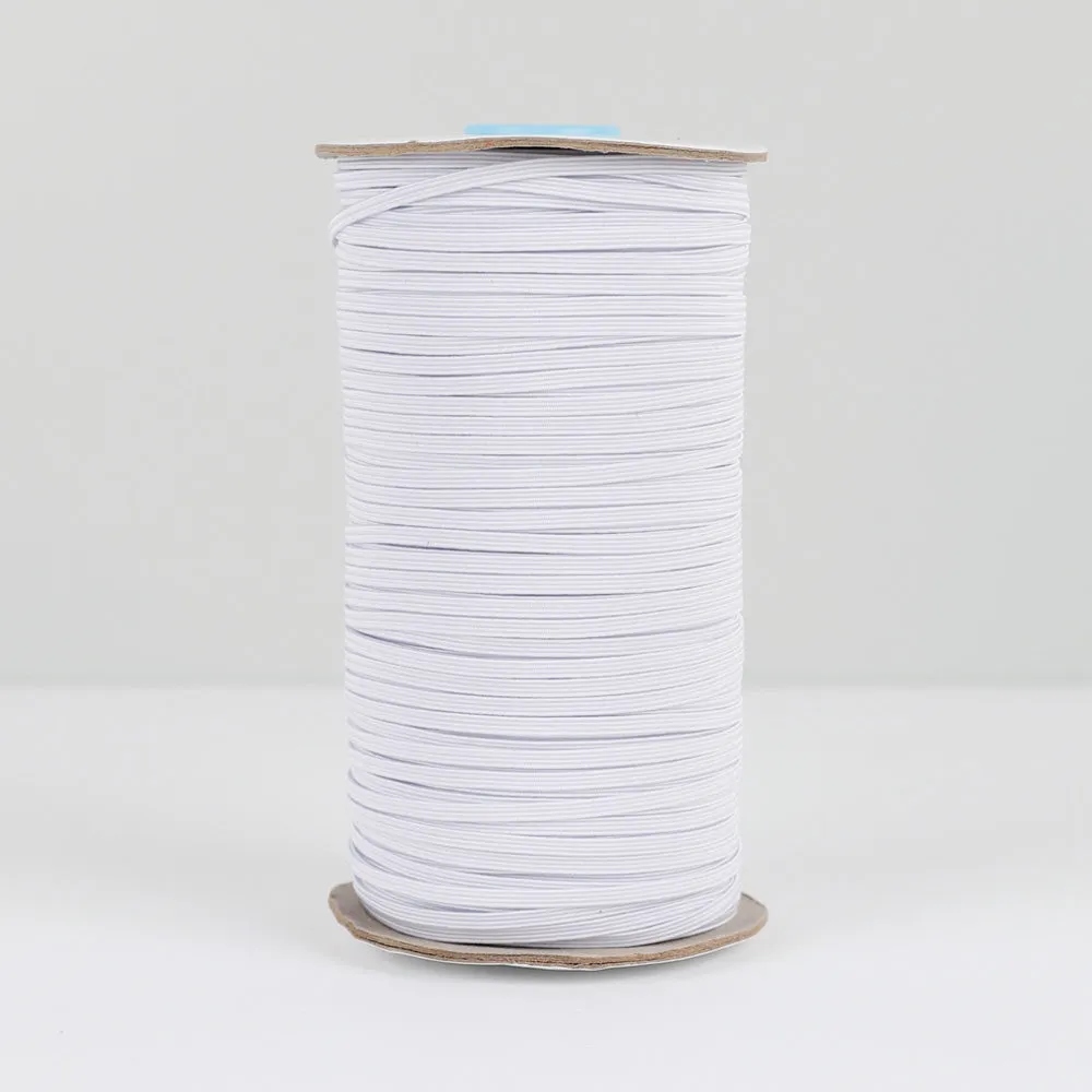 Braided Elastic 3mm / 175m Spool - White