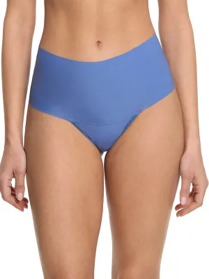 BreatheSoft® High Rise Thong Rainy Day Blue