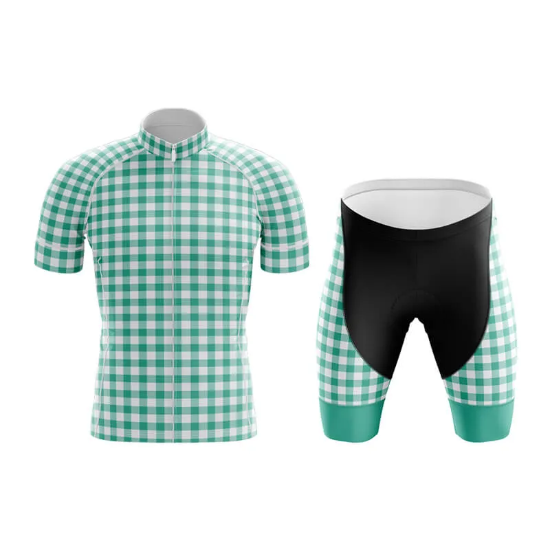 Checkered (Green) Club Cycling Kit