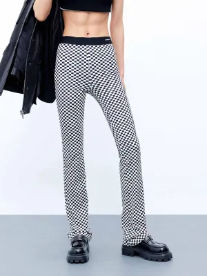 Checkered Super Stretch Pants