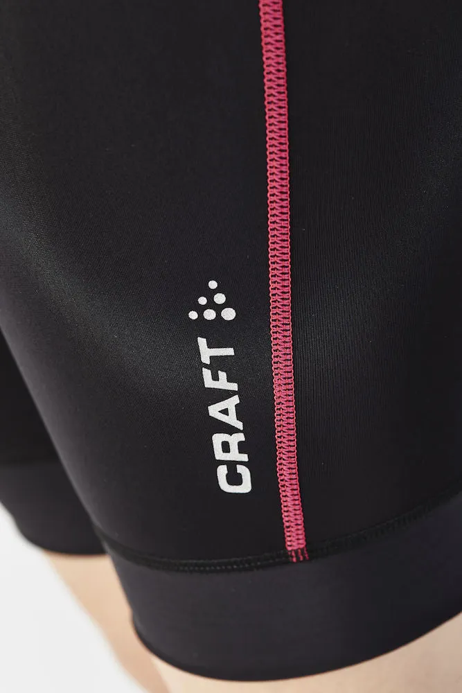 Craft Motion Short fietsbroek kort zwart met roze dames