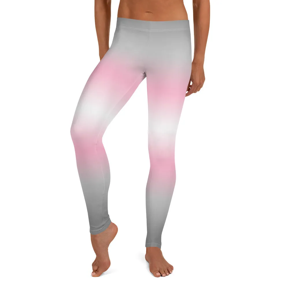 Demigirl Pride Women's Leggings Yoga Pants in Ombre