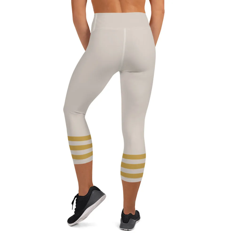 Descendants of the Island Gold Stripe Capri Leggings