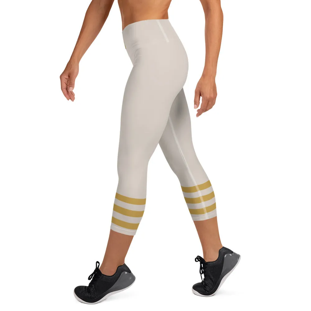 Descendants of the Island Gold Stripe Capri Leggings