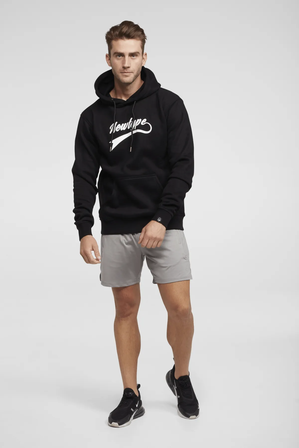 Dynamic Hooded Pullover Sweatshirt - Midnight Black