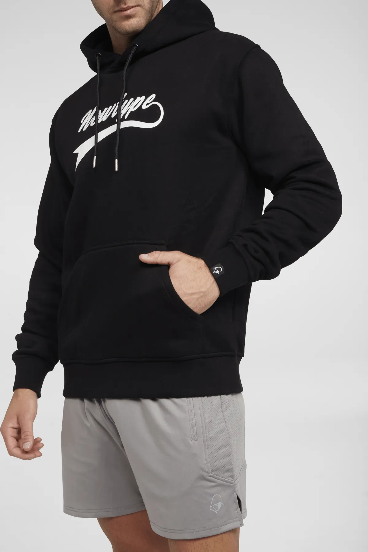 Dynamic Hooded Pullover Sweatshirt - Midnight Black