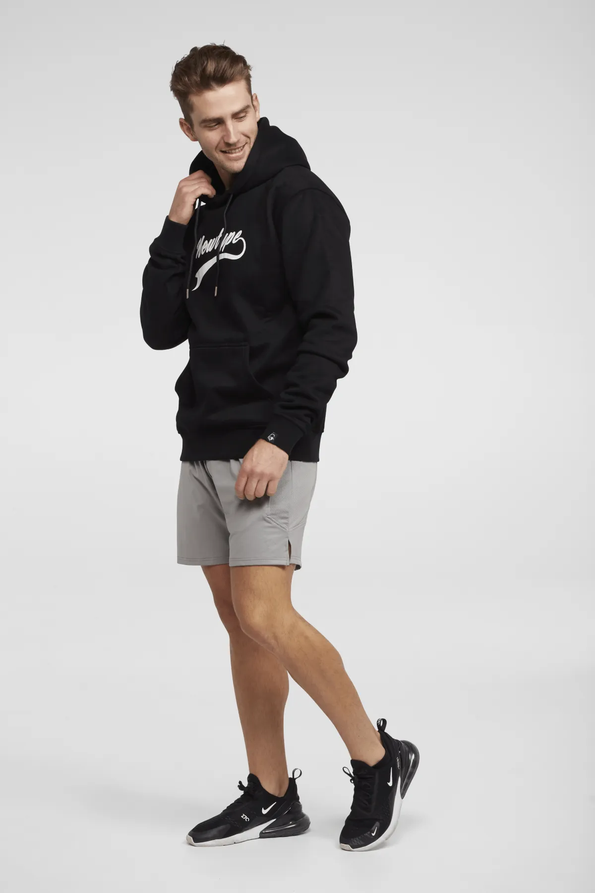 Dynamic Hooded Pullover Sweatshirt - Midnight Black