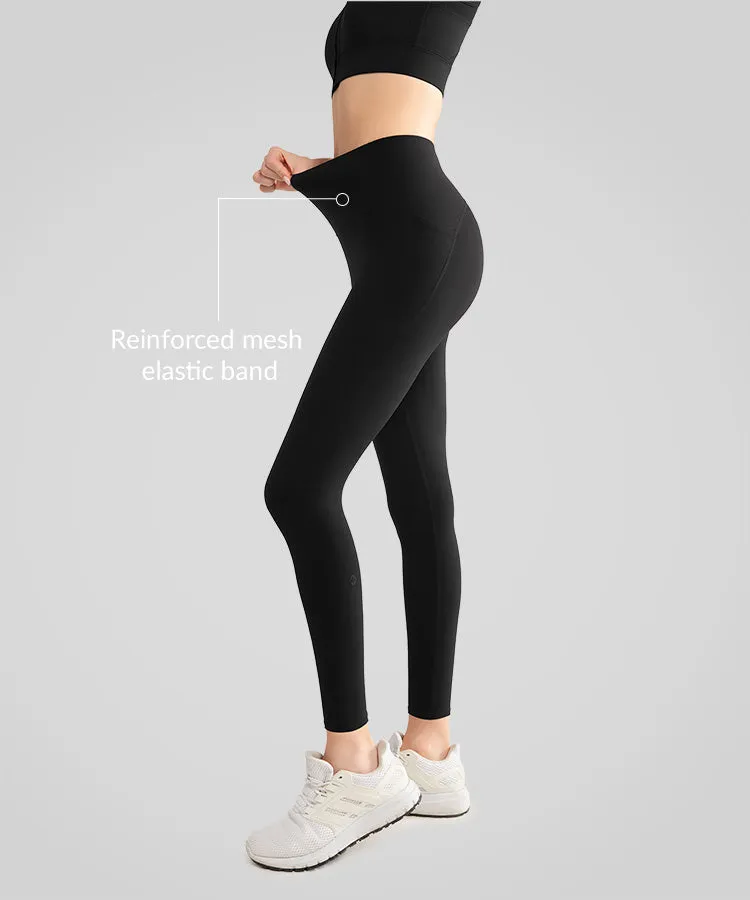 Enfold High-Waisted Butt Lifting Running Leggings 24”| Women's High Support Leggings