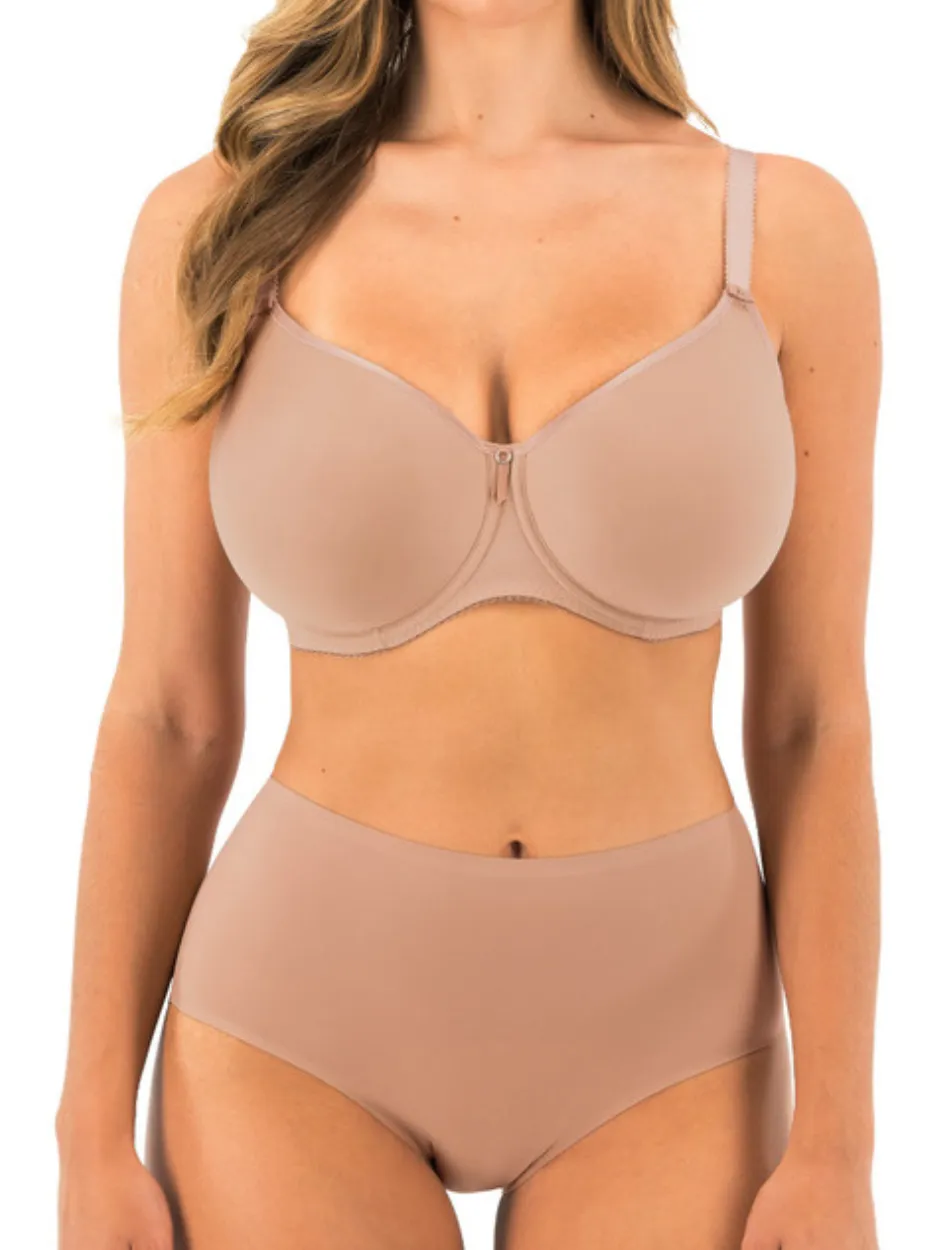 Fantasie Rebecca Essentials Underwire Moulded Bra, Cafe Au Lait | Cafe Au Lait Molded Bra | Cafe Au Lait T-Shirt Bra | Cafe Au Lait Fantasie Bra