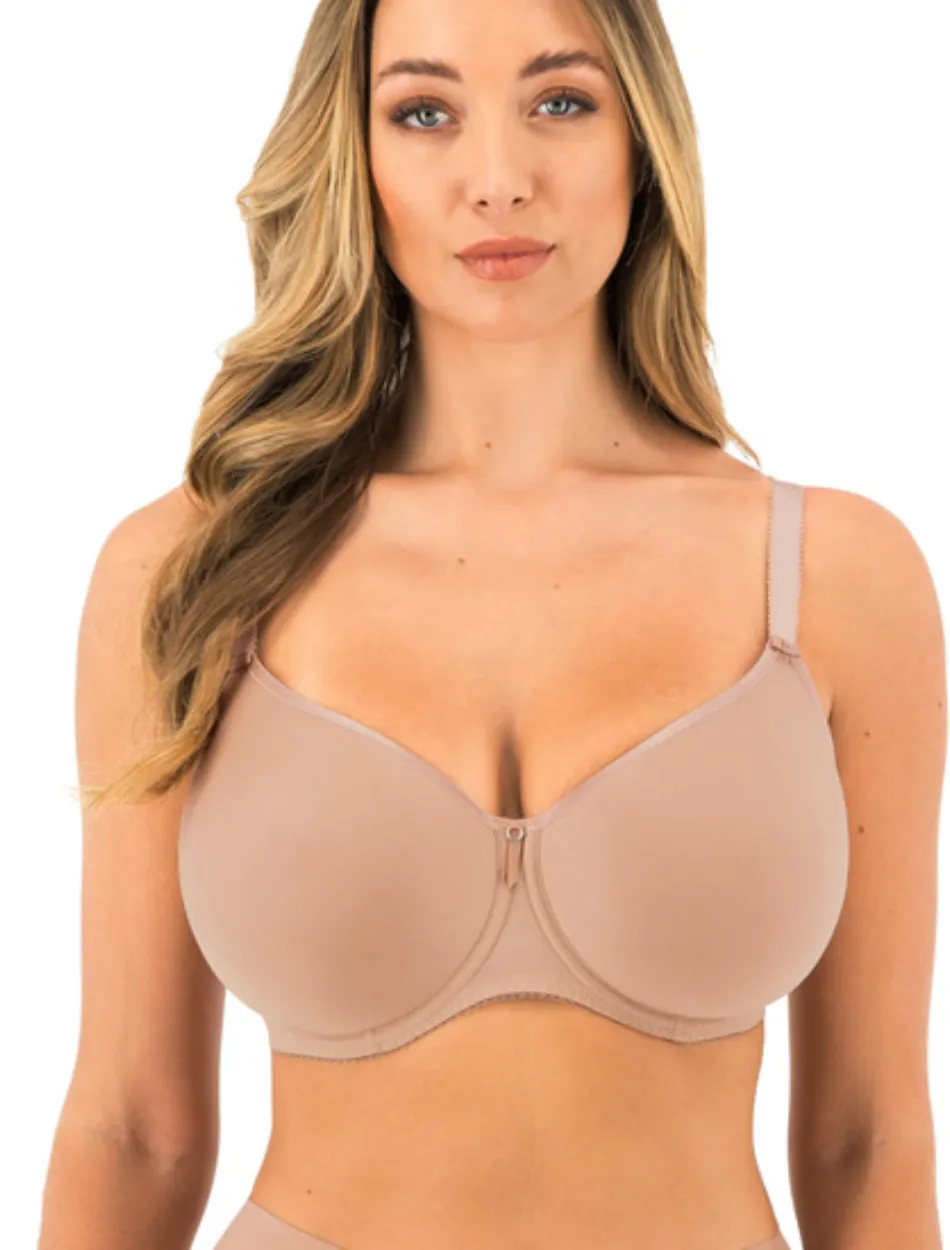 Fantasie Rebecca Essentials Underwire Moulded Bra, Cafe Au Lait | Cafe Au Lait Molded Bra | Cafe Au Lait T-Shirt Bra | Cafe Au Lait Fantasie Bra