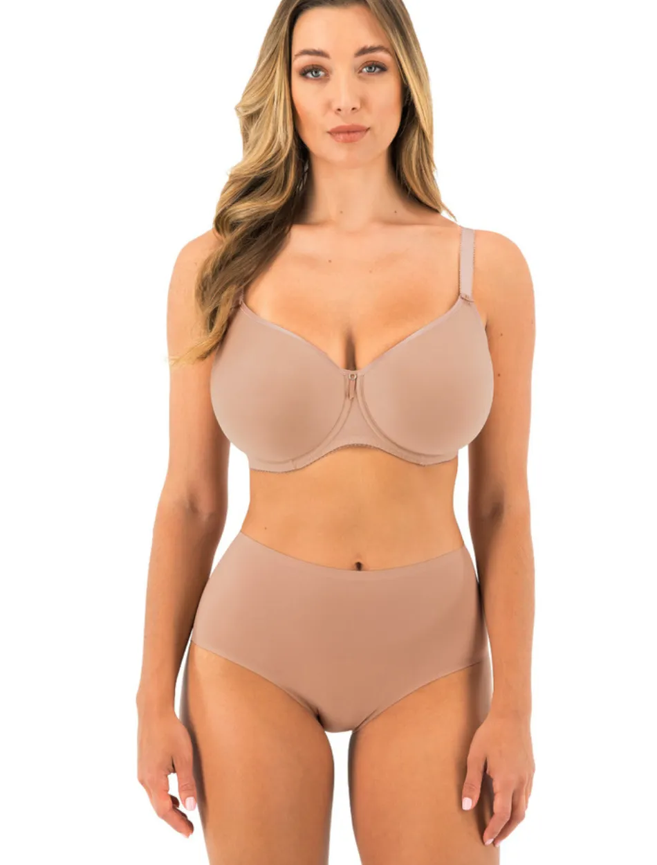 Fantasie Rebecca Essentials Underwire Moulded Bra, Cafe Au Lait | Cafe Au Lait Molded Bra | Cafe Au Lait T-Shirt Bra | Cafe Au Lait Fantasie Bra