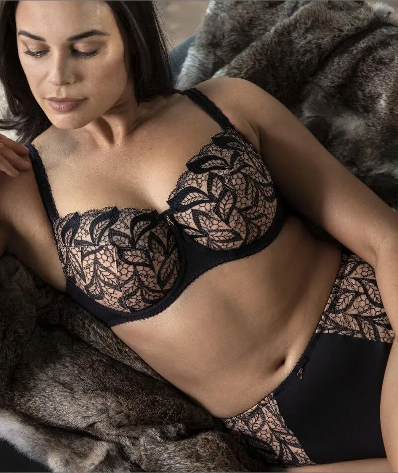 Fayreform Elise Underwire Bra - Black/Cafe Creme