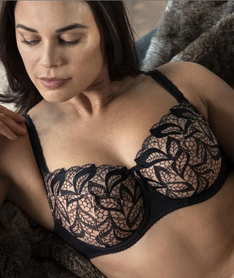 Fayreform Elise Underwire Bra - Black/Cafe Creme