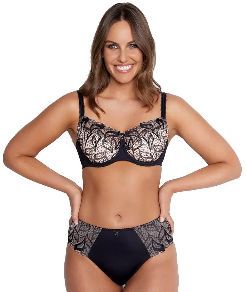 Fayreform Elise Underwire Bra - Black/Cafe Creme