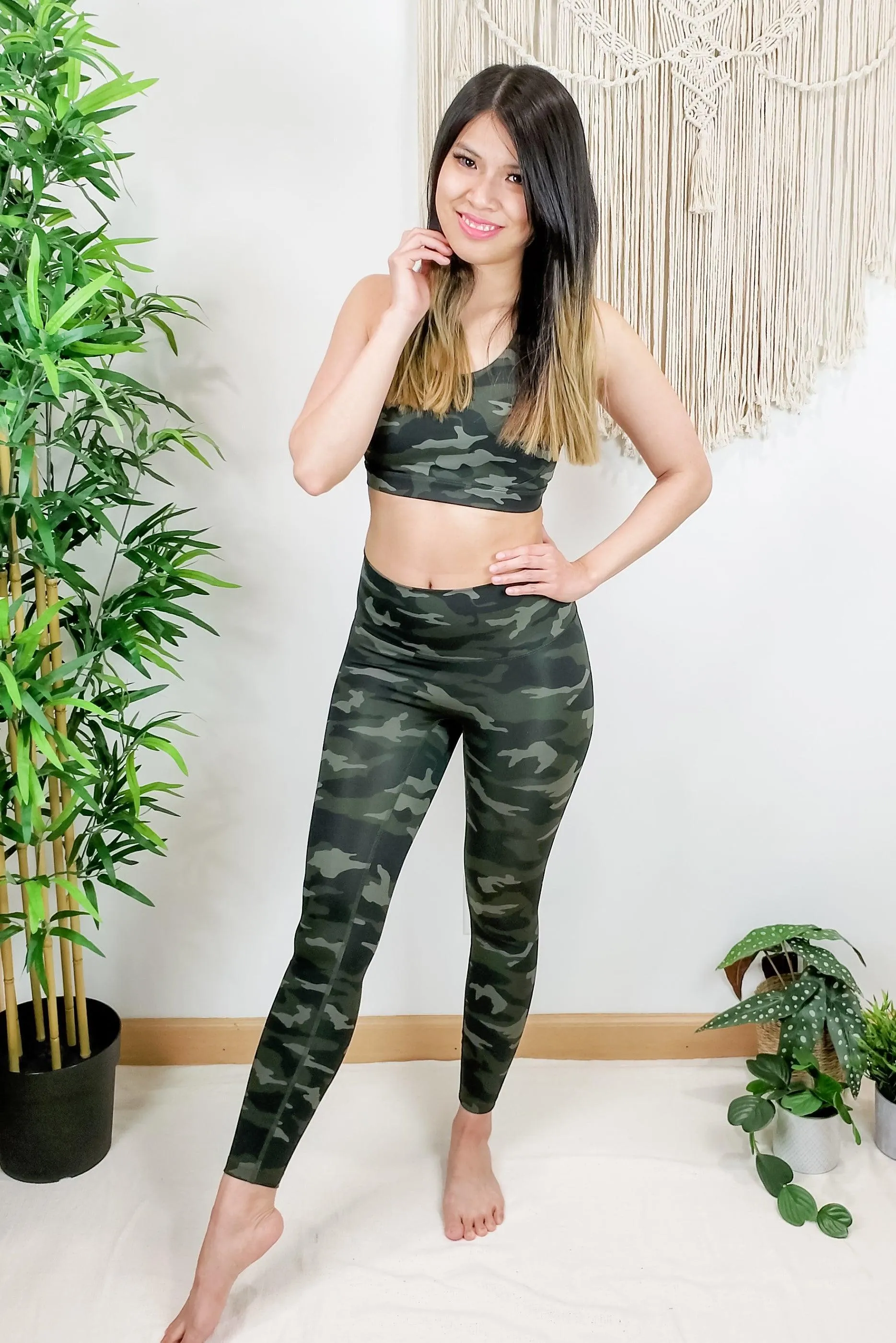 FINAL SALE - Camo Athletic Bra and Leggings Set