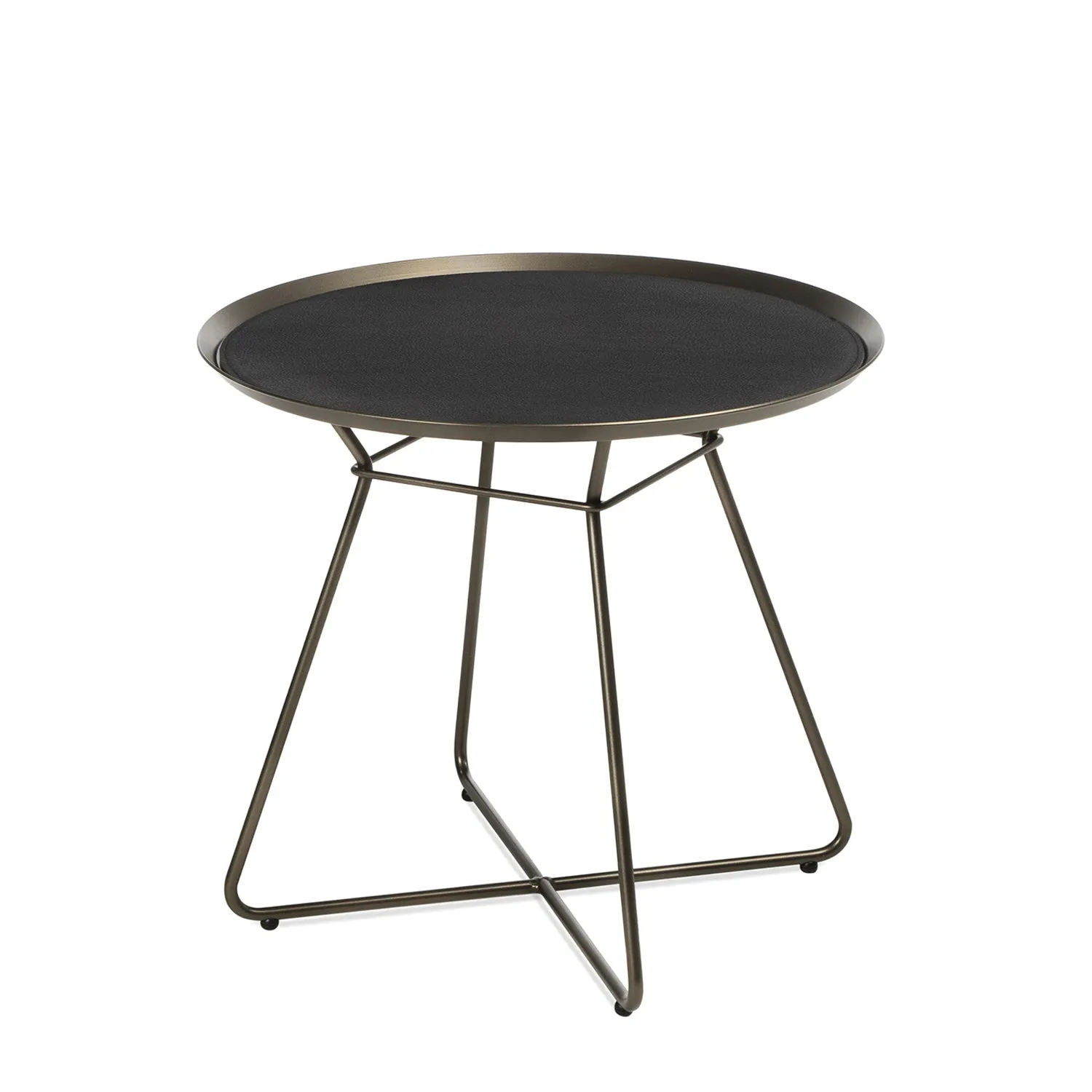 freifrau | leyasol outdoor coffee table | large | steel bronze glaze