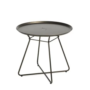 freifrau | leyasol outdoor coffee table | large | steel bronze glaze