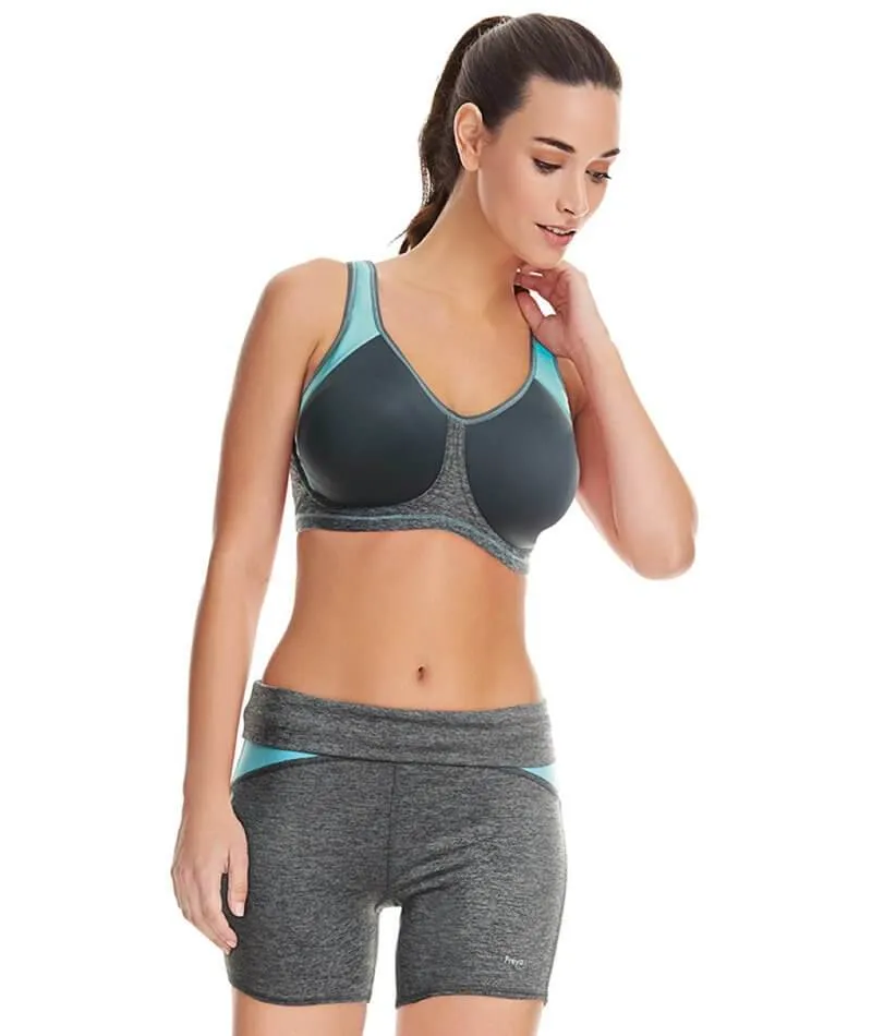 Freya Active Sonic Underwired Moulded Spacer Sports Bra - Carbon