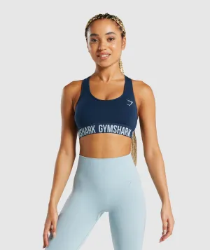 Gymshark Fit Seamless Sports Bra - Navy