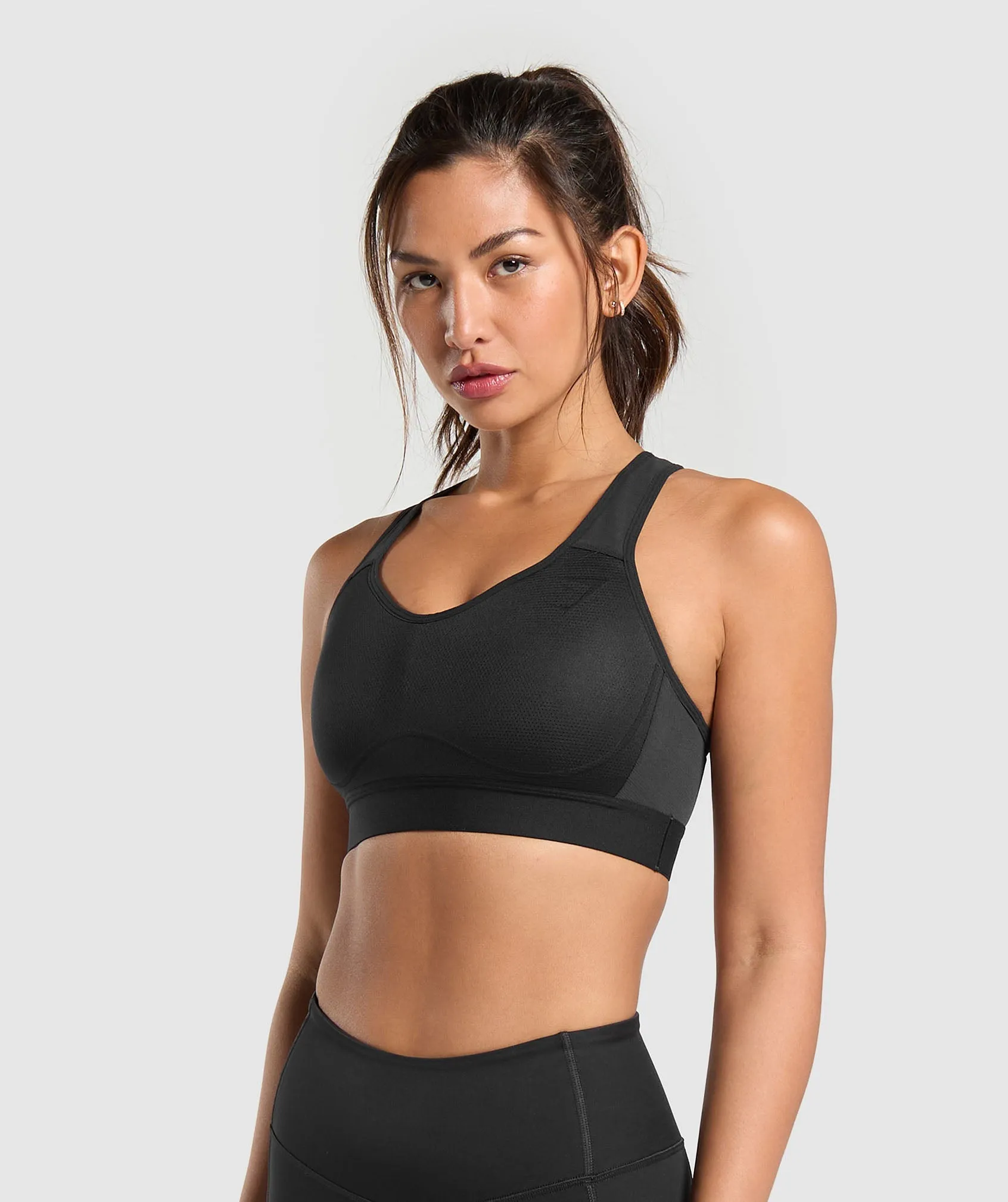 Gymshark Lightweight High Support Sports Bra - Black