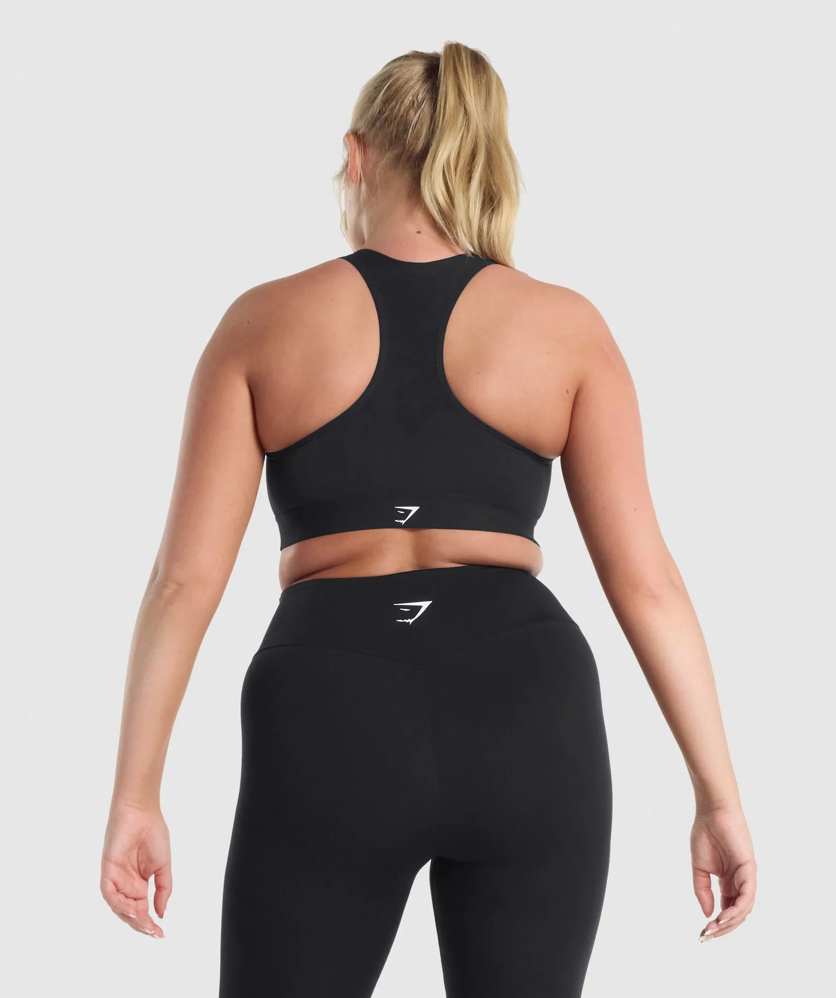 Gymshark Lightweight High Support Sports Bra -  Black