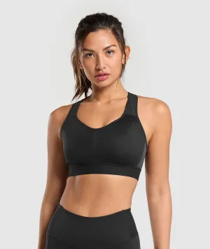 Gymshark Lightweight High Support Sports Bra - Black