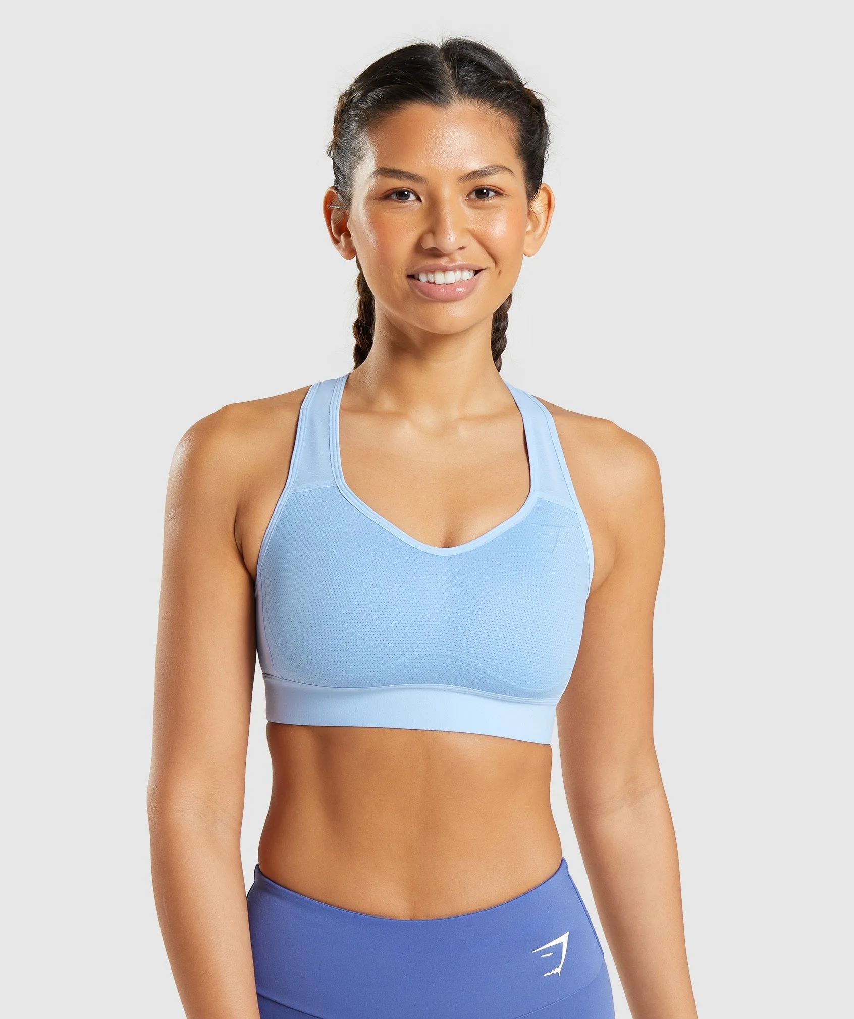 Gymshark Lightweight High Support Sports Bra - Moonstone Blue