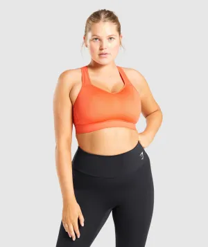 Gymshark Lightweight High Support Sports Bra - Orange