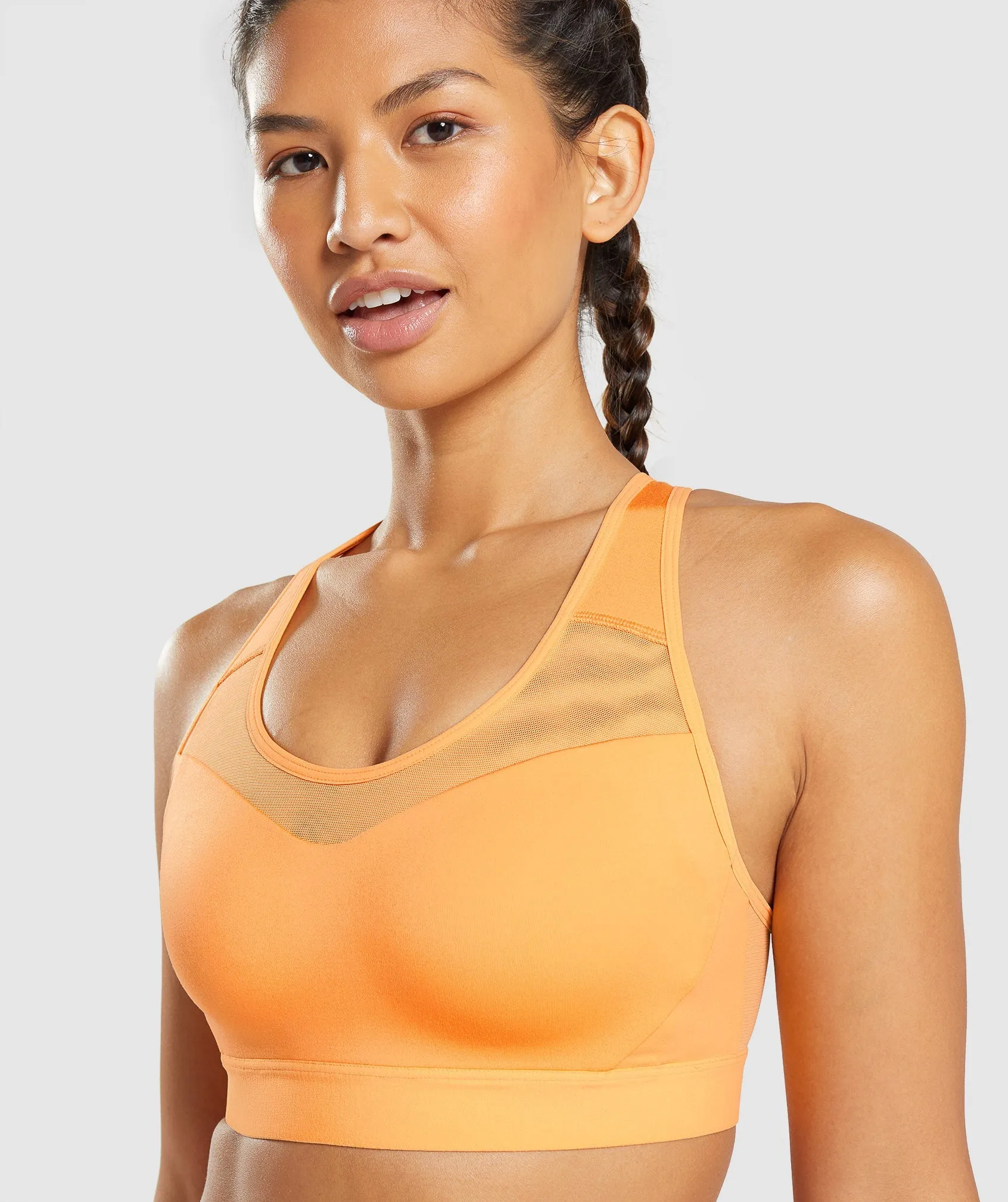 Gymshark Open Back Sports Bra - Apricot Orange