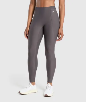 Gymshark Raw Cut Legging - Greyed Purple