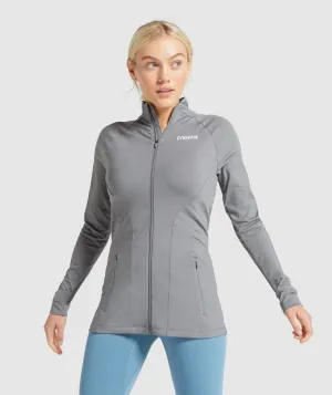 Gymshark Training Zip Up Jacket - Smokey Grey