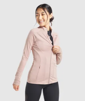 Gymshark Training Zip Up Jacket - Taupe