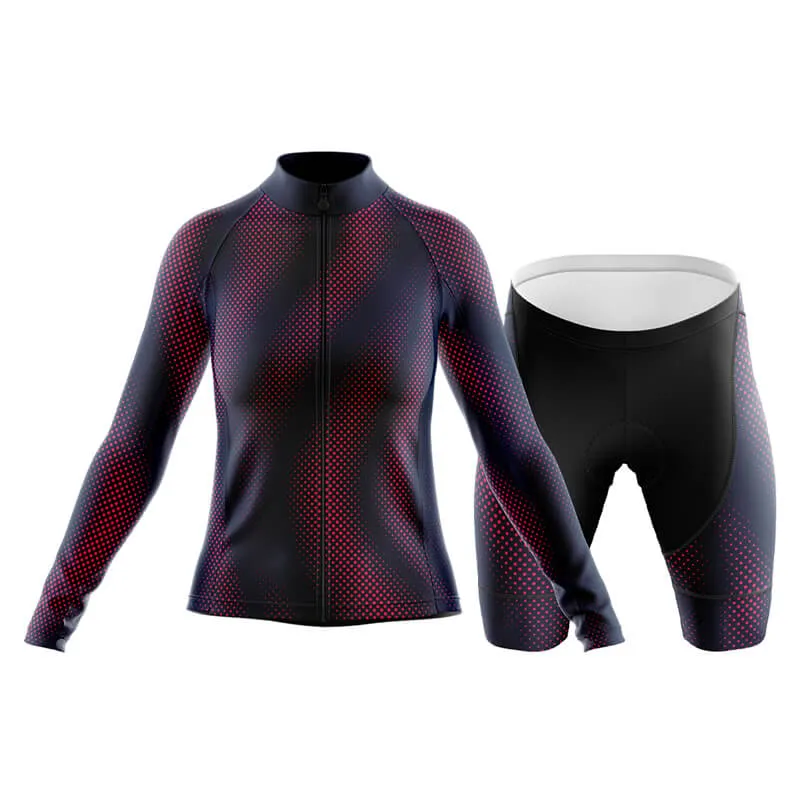 Halftone Club Cycling Kit (Purple Red)